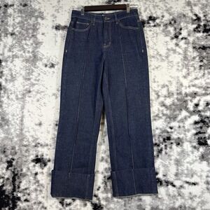 Habitual Denim Wide Leg Jeans Womens Size 2/26‎ Dark Wash Stretch